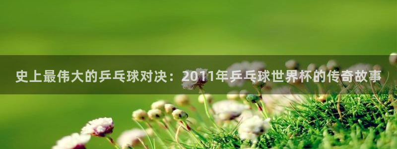 2026世界杯直播免费观看：史上最伟大的乒乓球对决：2011年乒乓球世界杯的传奇故事