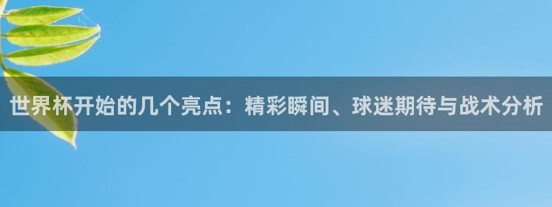 世界杯女足直播：世界杯开始的几个亮点：精彩瞬间、球迷期待与战术分析